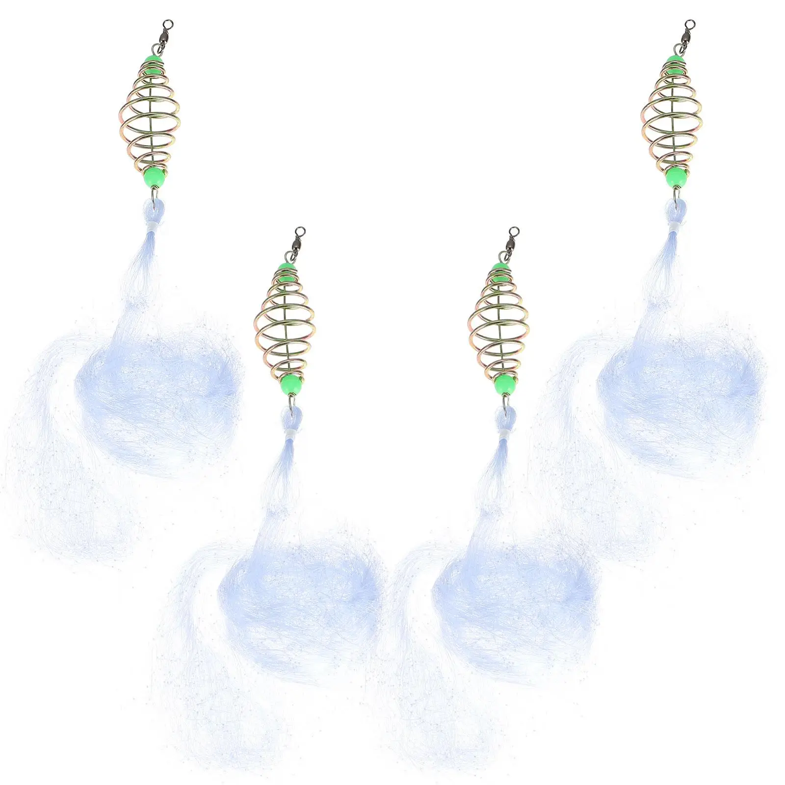 4Pcs Fishing Net Freshwater Casting Nets Durable Nylon Portable Gill Net Trap Netting Fish-catching Tool Bait Catcher