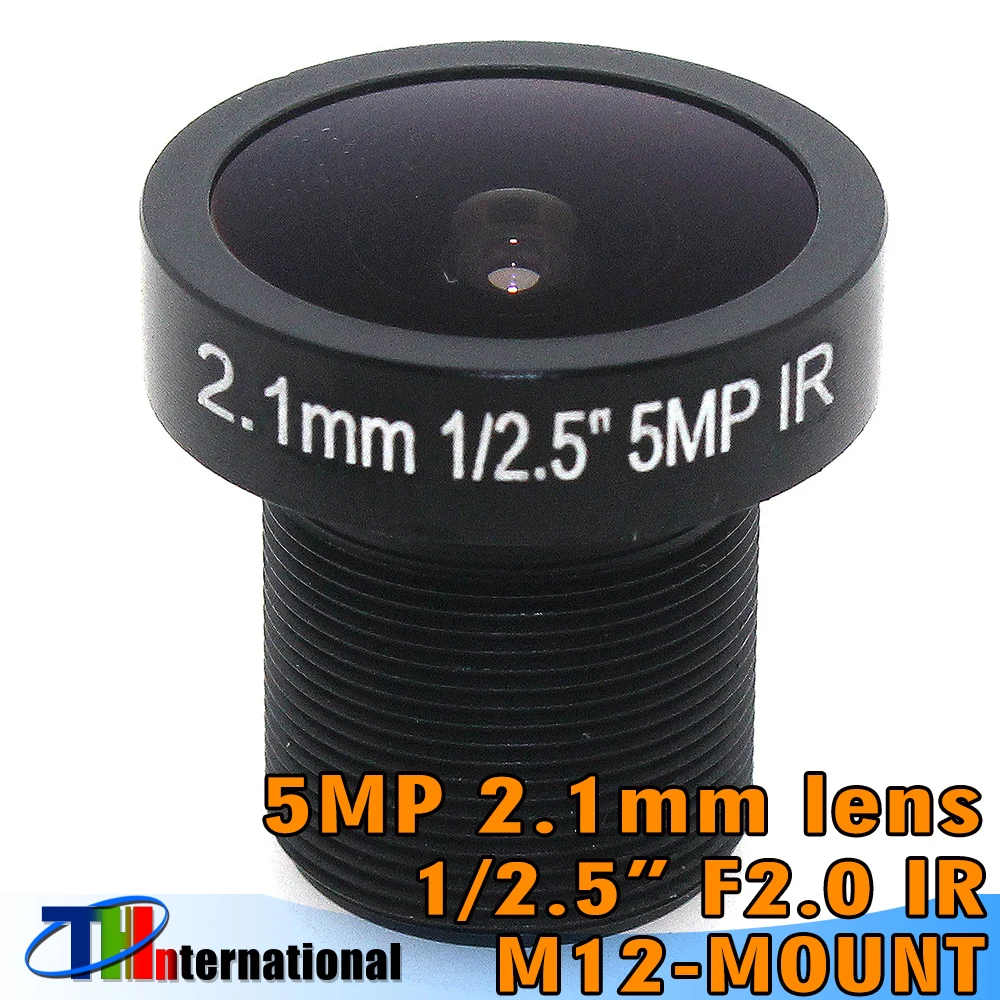 

Panoramic 5MP 2.1mm Lens 155 Degree F2.0 1/2.5" M12 CCTV lens Fisheye for 720P/1080P CCTV IP Camera