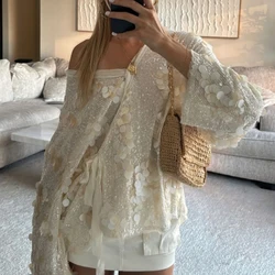 Ladies Sexy V Neck Lace Up Club Party Tops Autumn Fashion Sequin Patchwork Women's Blouses Casual High Street Solid Color Shirt