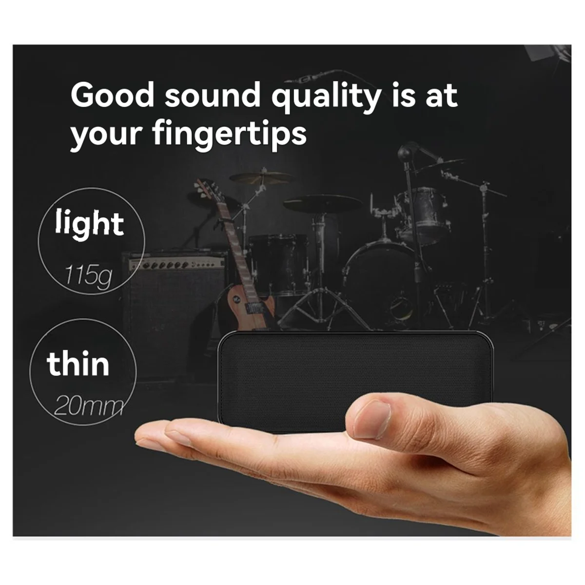 

Новый портативный беспроводной Bluetooth-динамик 3C, тонкий металлический карманный дизайн, двойной динамик, мини-ручной квадратный аудиосистема для путешествий и дома, A