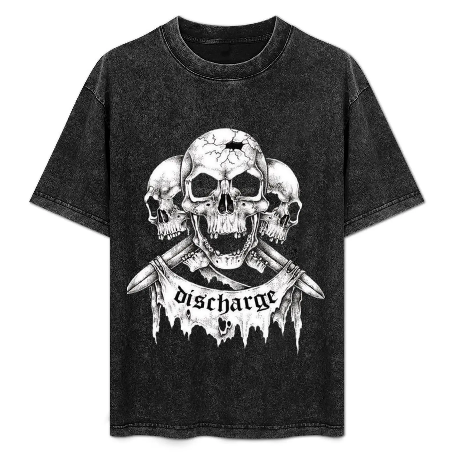 

Discharge band punk rock T-Shirt Blouse quick-drying oversized t shirt mens designer t shirt