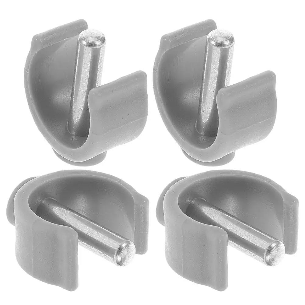 

4 Pcs Walker Clamp Accessories Cane Latch Pin Small C-shape Buckle Hiking Stick Replacement Parts Crutch Locks Steel