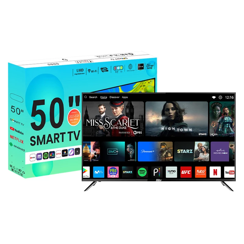 تلفزيون فندق غرفة المعيشة 50 بوصة تلفزيون LED فائق الدقة 4K تلفزيون 55 65 70 75 بوصة تلفزيون ذكي #1