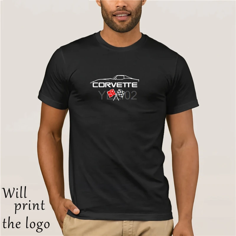 T-Shirt 2019 Men Design Free Shipping 1968 - 1976 C3 Chevy Corvette T Shirt Stingray Shark