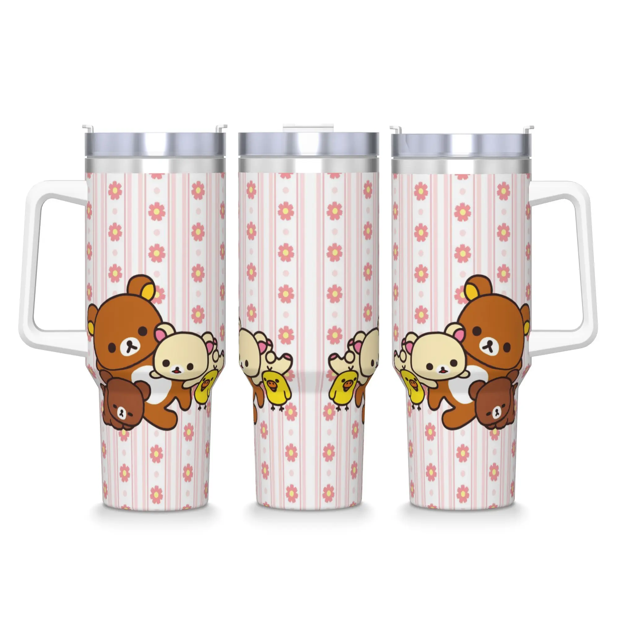 

Rilakkuma Korilakkumas Стакан Бутылка для холодной и горячей воды Изолированная кофейная кружка из нержавеющей стали Дизайн Дорожные кружки Чашка