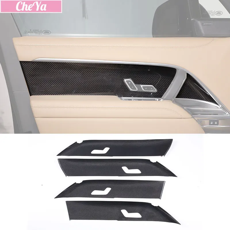 

CheYa for Land Rover Range Rover Autobiography Vogue L460 2023 Car Interior Door Handle Panel Cover Trim Carbon Fiber accessorie