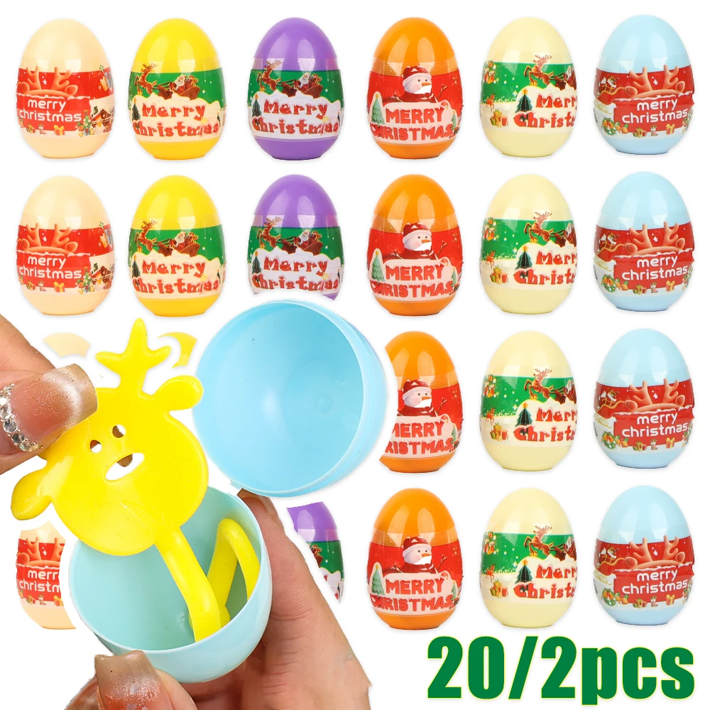 Lotti di natale Twisted Egg Blind Box Toys Mini Cartoon Doll attaccare al muro Palm Rotating Egg Toy Christmas Blind Box Gift