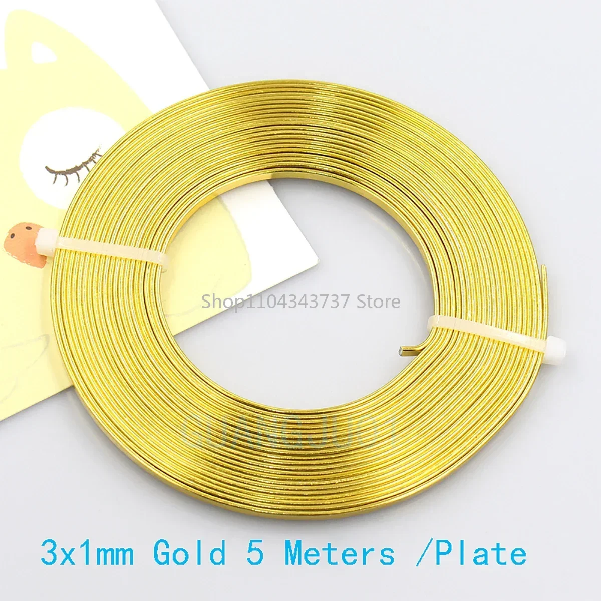 5M/piece 3mmx1mm Flat Oxidation Aluminum Wire For DIY Handmade Jewelry Crafts Modeling Accessories 13 Colors