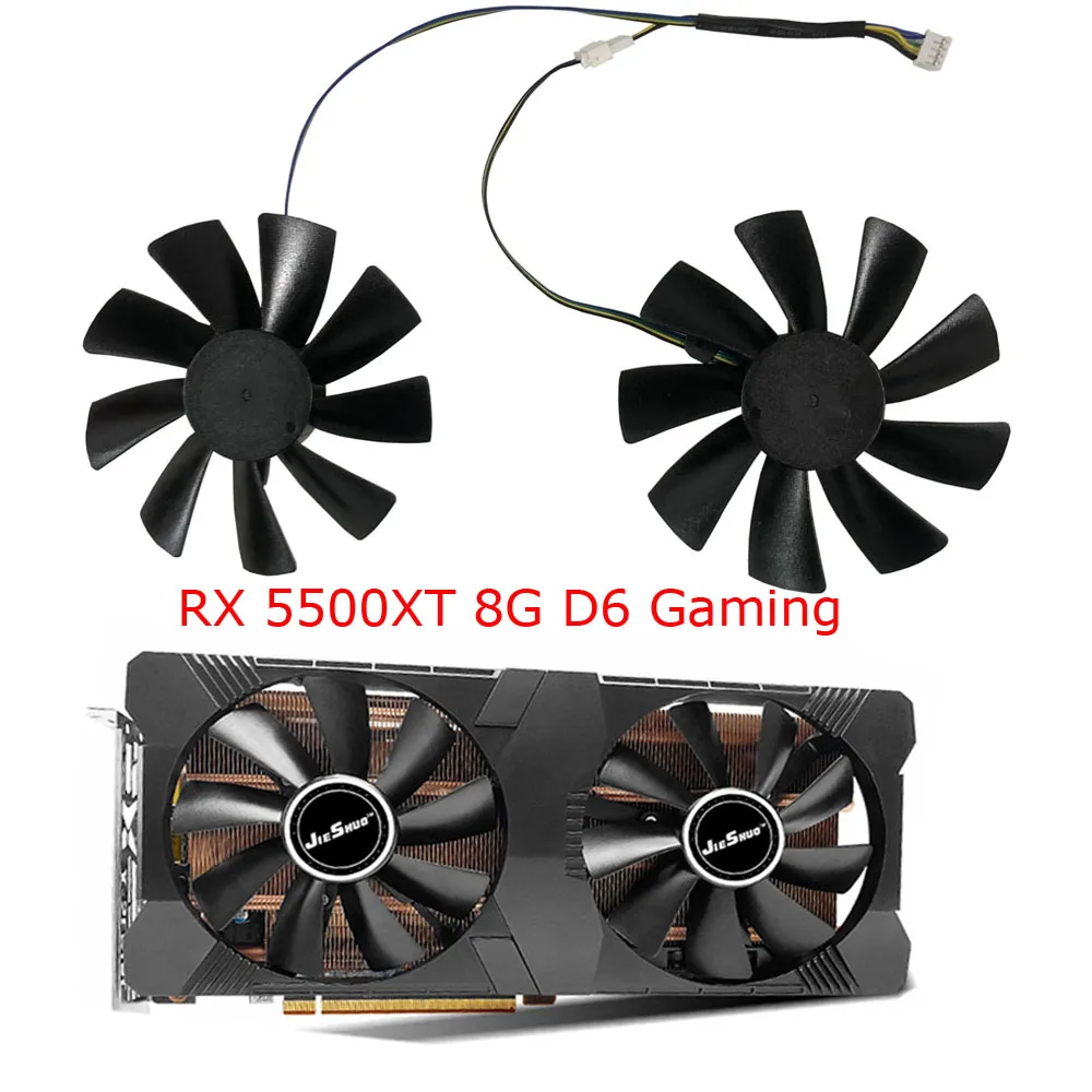 GAA8S2U,PLD10015B12H,GPU VGA Cooler,2Pcs/Set 95MM DIY Fan,Video Cards Cooling,For JIESHUO RX 5600 XT 5600XT 6G Game GDDR6