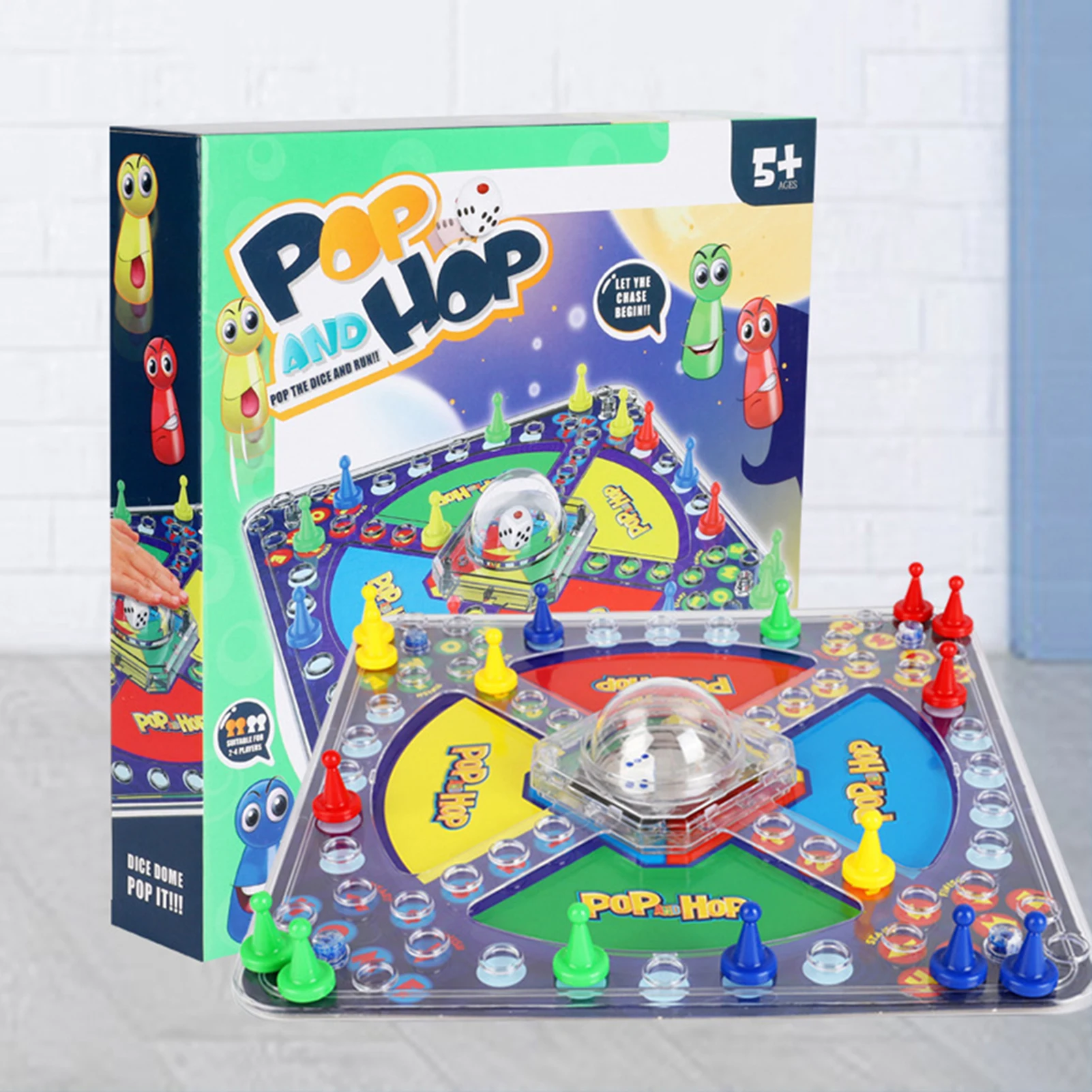 لعبة الشطرنج الطائرة على الطاولة للأطفال ثلاثية الأبعاد لعبة لودو المرحة، لعبة تفاعلية متعددة اللاعبين، مثالية ليالي الألعاب العائلية والحفلات.﻿