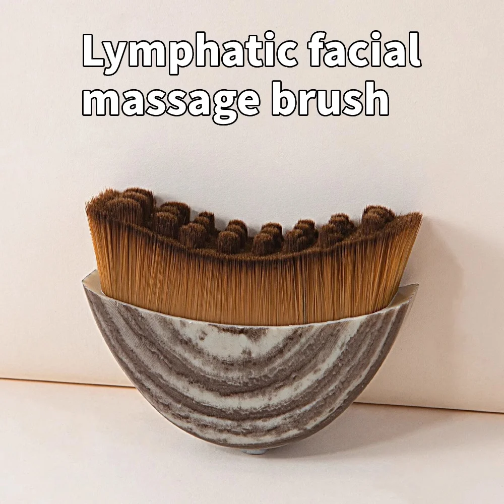 Brosse de contour du visage avec planche à gratter, conception ergonomique, s'adapte aux courbes cutanées pour un massage doux et un soin de relaxation à domicile