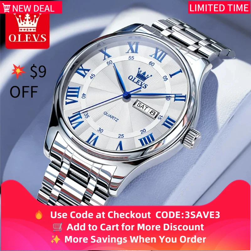 Olevs 3663 Men's Wa… - image