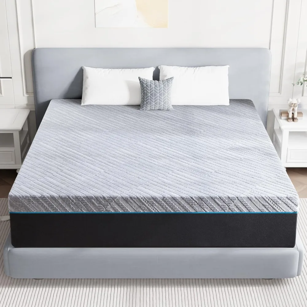 

10 Inch Full Size Memory Foam Mattress - Medium Firm Gel-Infused for Pressure Relief & Cool Sleep, Breathable Comfort in a Box (