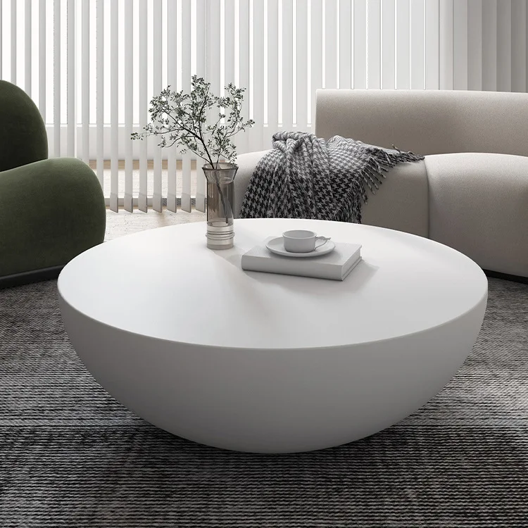 Wabi sand wind cement coffee table, industrial style ins Internet celebrity small apartment furniture
