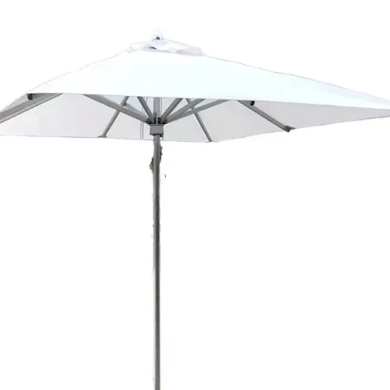 Courtyard Umbrella 8 Strong Umbrella Bones, Pulley Lift Opening Mechanism, Granite Base, Polyester Waterproof Fast Delivery