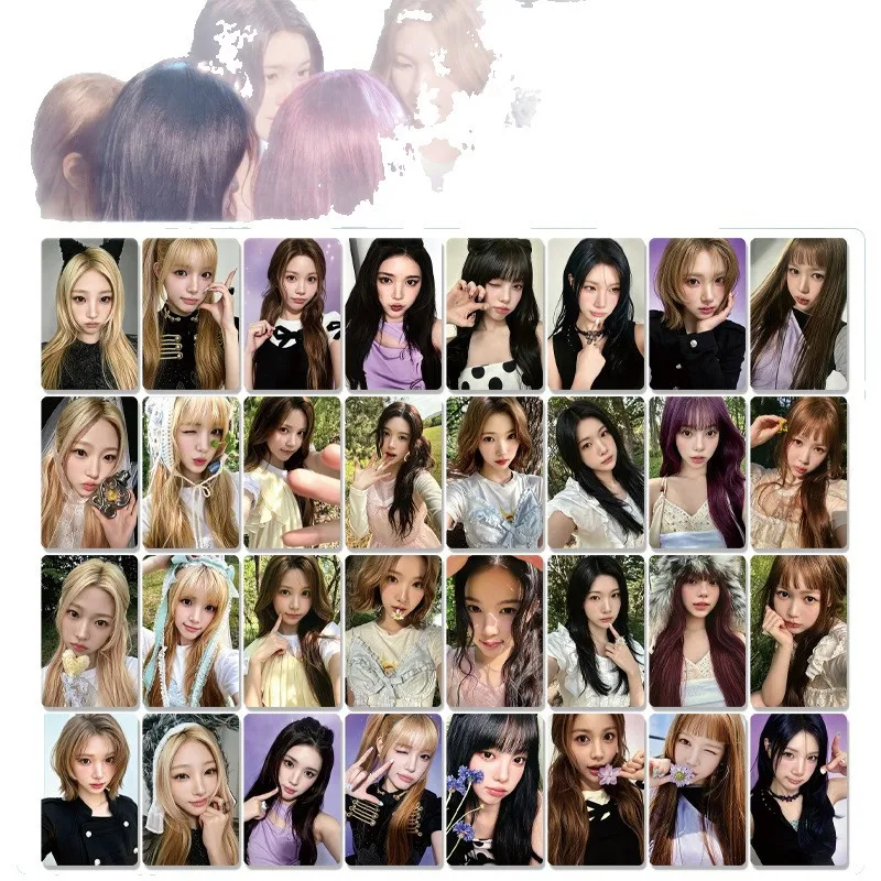 Jiwoo Carmen Character Props ICONIC HEART Photocard High Quality INS Style Double Sides Printing LOMO Card Yuha Stella Juun Gift