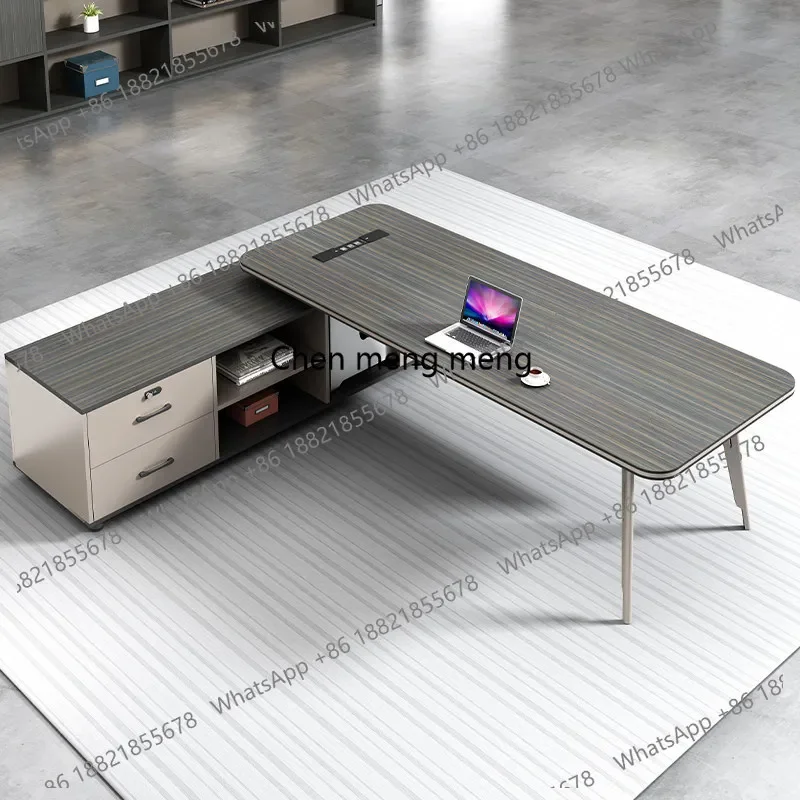 

E182 Computer Minimalist Office Desk Decoration Aesthetic Display Wooden Office Desk Modern Design Meuble Bureau Unique Furnitur