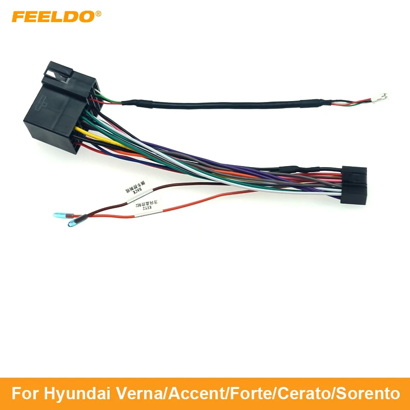 

10Pcs Car 16pin Wiring Harness USB Adapter For Hyundai Verna/Accent/Forte/Cerato/Sorento/Sportage/Soul Stereo Installation