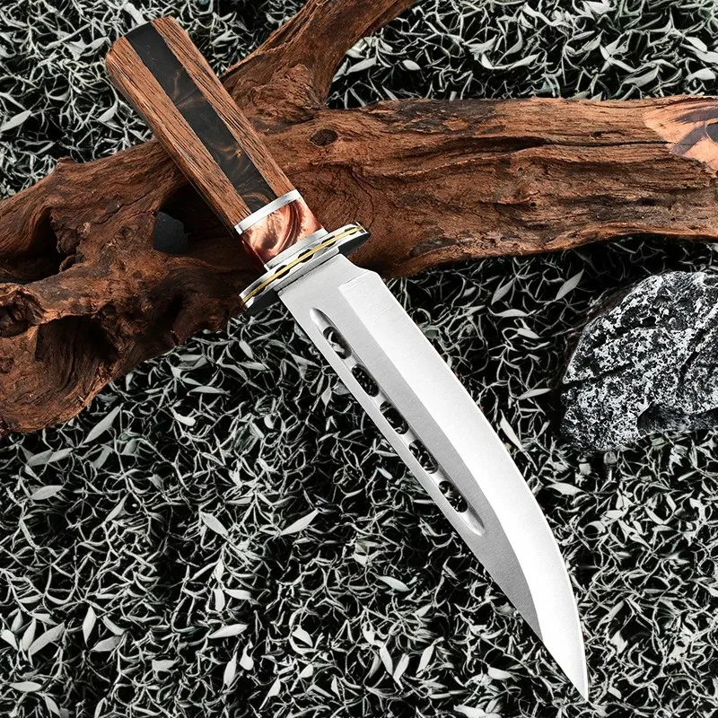 1pc Outdoor High Hardness Military Tactical Knife, EDC Fixed Blade, Self-Defense, Camping Multi-purpose Survival Knife