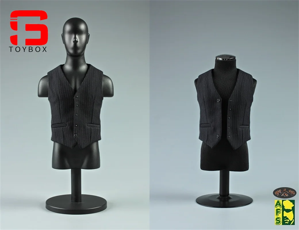 W magazynie AFS 1/6 skala czarny pasek garnitur kamizelka ubrania akcesoria Model Fit 12 cali żołnierz figurka ciało