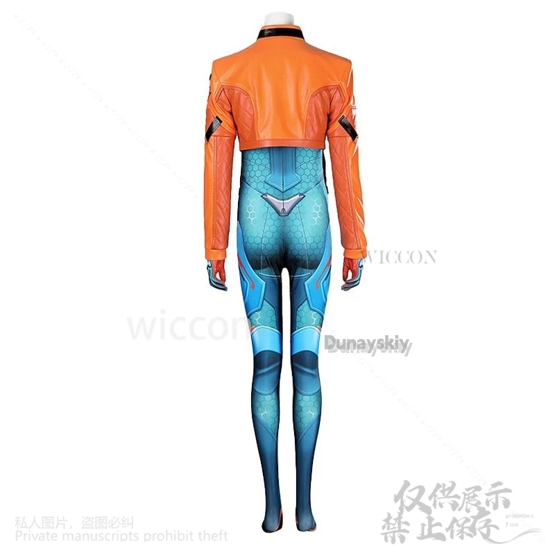 Anime Game Overwatch 2 Cosplay Juno Costume Jumpsuit Coat Wig Suit For Girls Woman Halloween Christmas Party Cos Customized