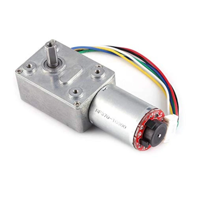 JGY370 met Encoder DC 6V 12V 24V Reductiemotor Sterke zelfsluitende verstelbare snelheid Micro-vertragingsmotor 6 ~ 150 RPM