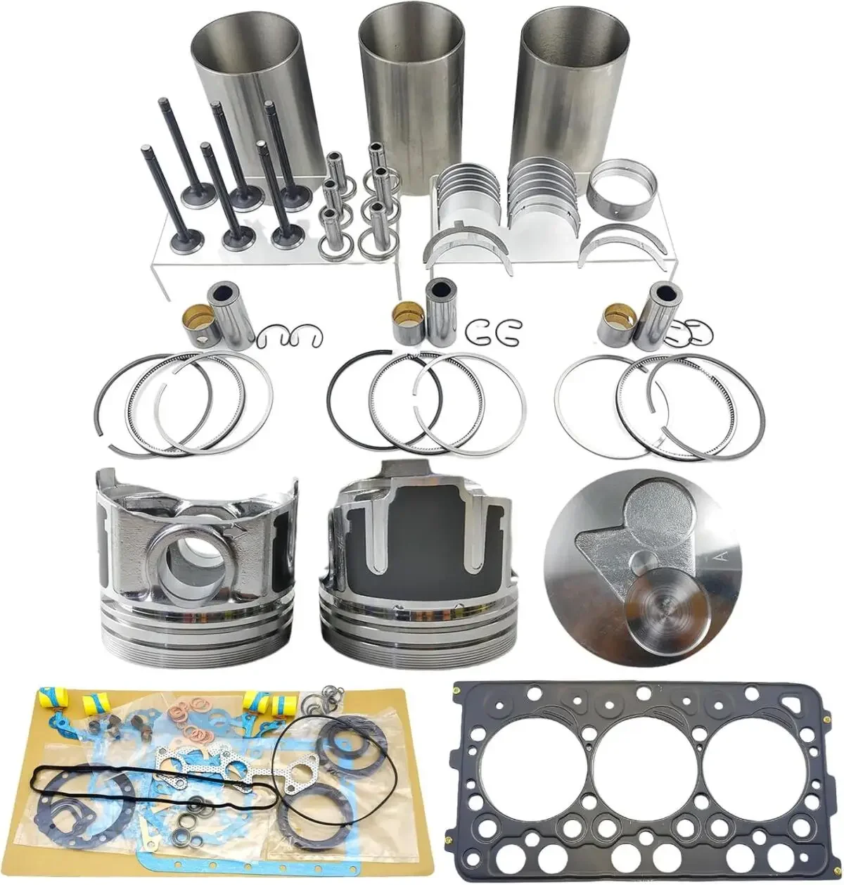 MSparts D782 D782E Engine Overhaul Kit For Kubota Zero Turn Lawn Mower ZD1011 ZD321 ZG332P G2160 GR2110 JB14 JB15X B7410 B1181