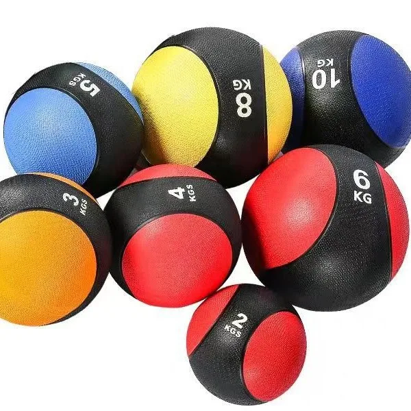 Elastic Rubber Weighted Medicine Ball Fitness Wall Ball for Core Balance Rehabilitation Training