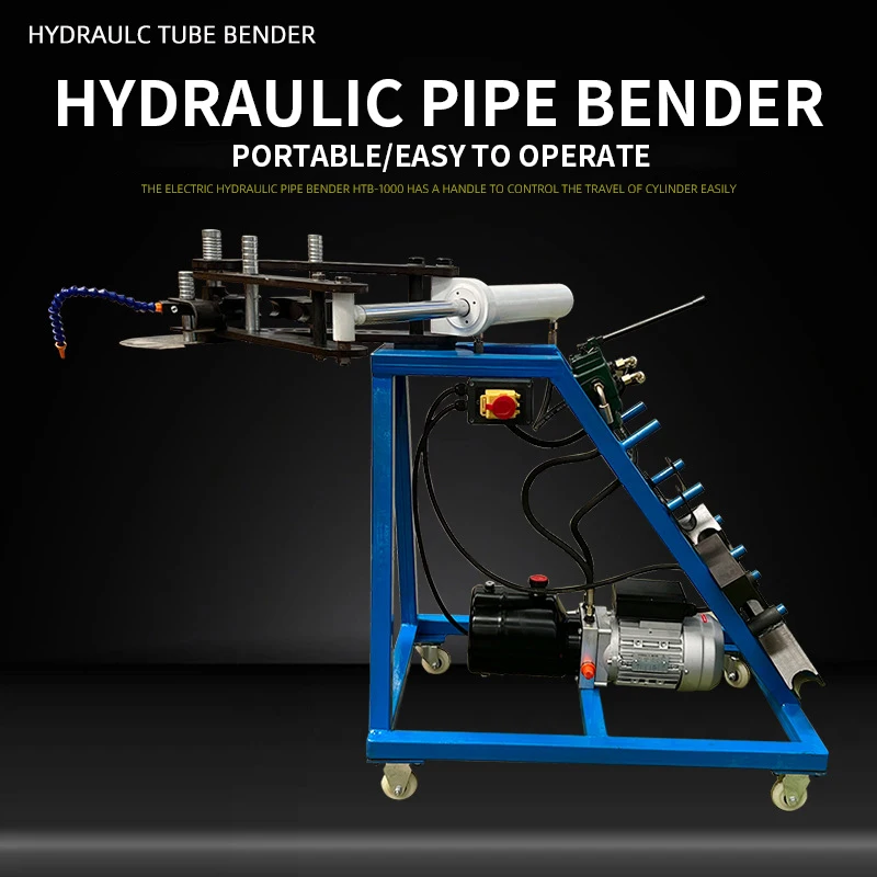 

HTB-1000 Electric Hydraulic Metal Pipe Bending Machine The bending machine comes standard with 3 sets of molds and simple bottom