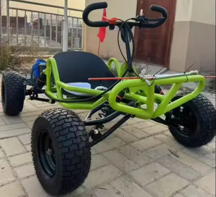 SRJOIN Off-Road Kart Sports Kart Powered Mini Vehicle Suitable Adults Children Track-Ready Small Car Drift Adaptable