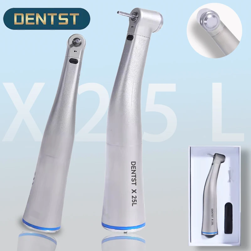 

Dentistry Micromotor Dental Against Contra Angle Handpiece 1:1 Direct Drive Low &High Speed Handpiece LED Fiber Optic 2.35mm Bur