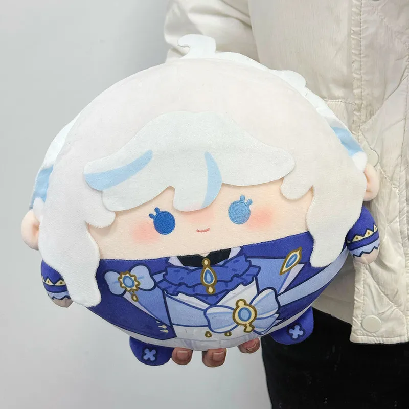 20cm Game AnimeGenshin Impact Plush Toy Furina Venti Zhongli Cosplay Round Cute Stuffed Toy