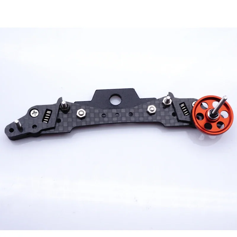 mini 4wd carbon set spring front and rear swing fish fly fish car pivot set for mini 4wd chassis MS MSL 1 set cnc model