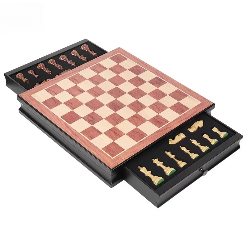 Solid wood chess pieces high-end children's primary school students special chessboard