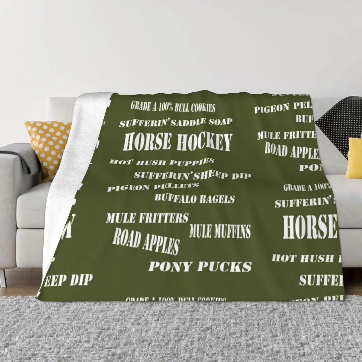 Potterisms classic catch phrases Throw Blanket Giant Sofa Blanket Fluffy Shaggy Blanket