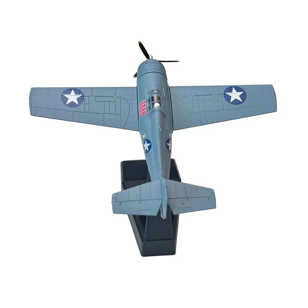 Avión de Metal fundido a presión para niños, modelo de avión F4F Wildcat Fighter, regalo de colección, adorno de juguete, EE. UU., Grumman, escala 1/72