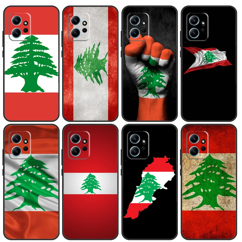 Lebanon Flag Case For Xiaomi Redmi 13C 12C 9C 10C 12 Cover For Redmi Note 10 9 8 11 12 Pro 12S 11S 10S