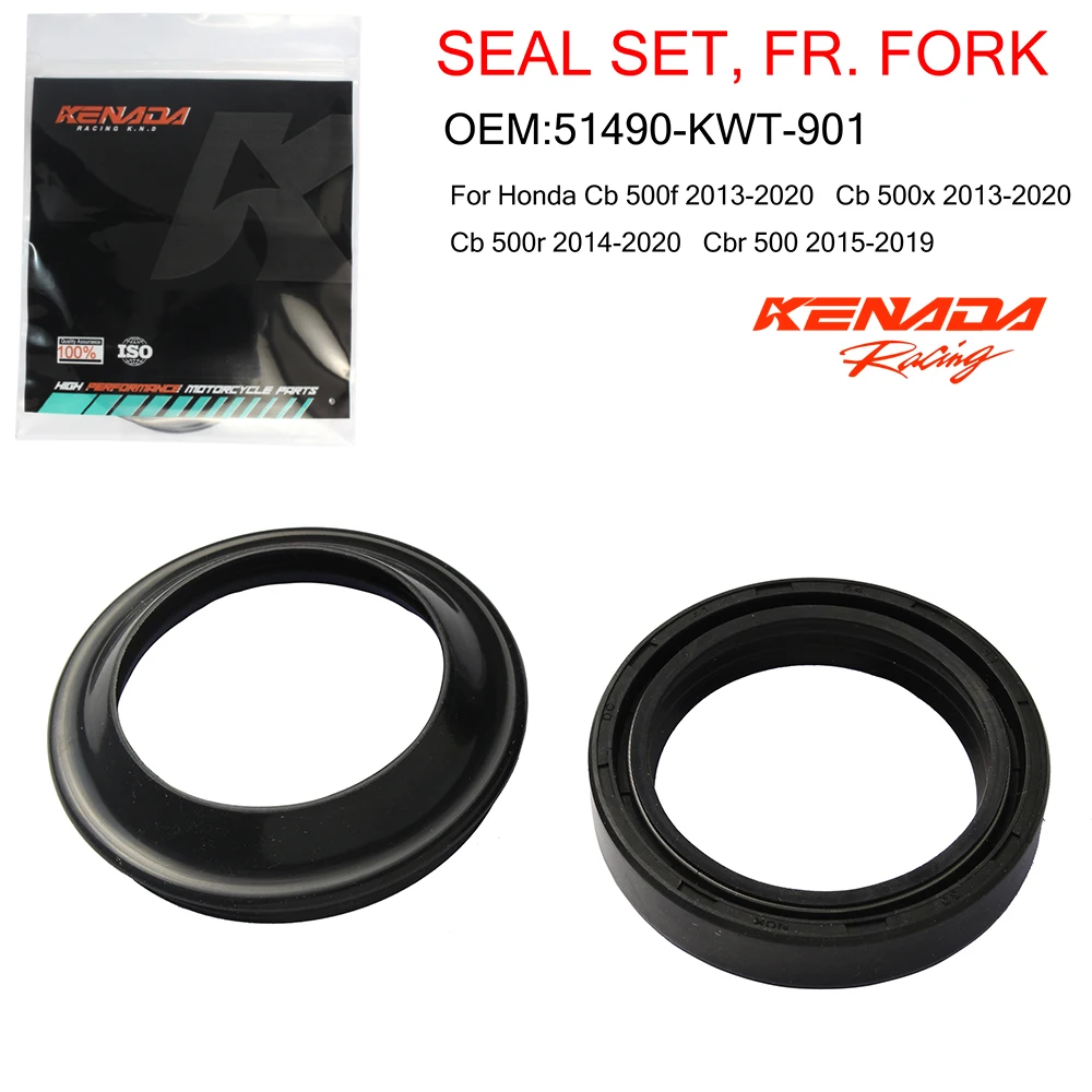 KENADA Racing FR FORK SEAL SET For Honda Cb 500f 2013-2020 Cb 500x 2013-2020 Cb 500r 2014-2020 Cbr 500 2015-2019