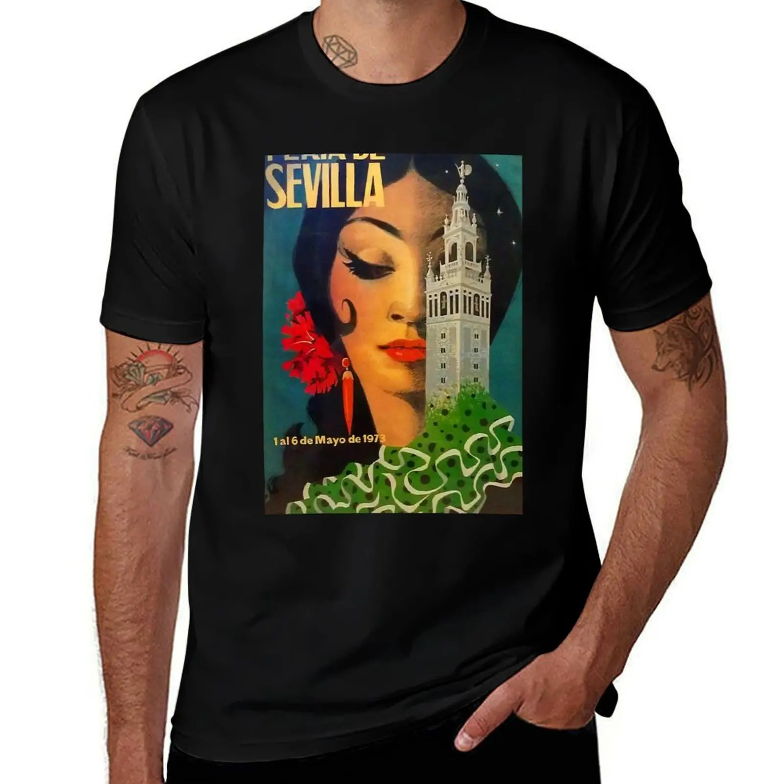 

Feria de Sevilla Vintage T-Shirt Stain Resistant Casual Tee