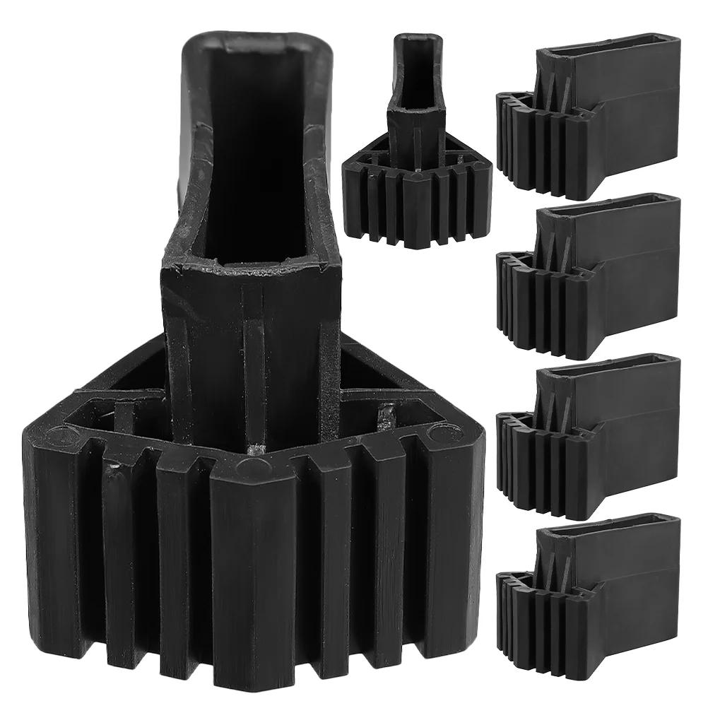 Cubierta de pie de escalera telescópica, suministros de escaleras plegables, Protector de piernas, piezas de almohadillas de goma, 6 piezas