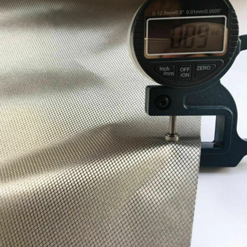 1/2/5M Silver EMF Shielding Silver Fabric Blocking RFID Anti-Radiation Wifi EMI EMP Diamond Grid Anti Demagnetization Clothing