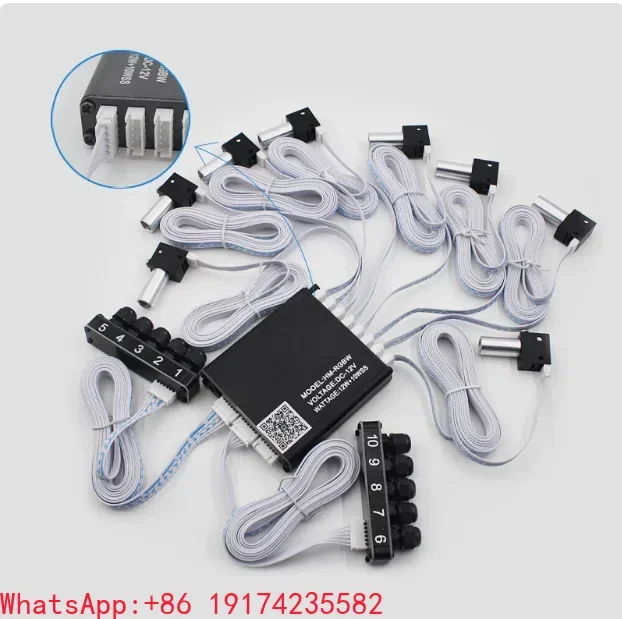 7-Color Ambient Light Emitting Diode Optical Fiber Application Voice Control Roof Split Meteor Starry Sky RGBW