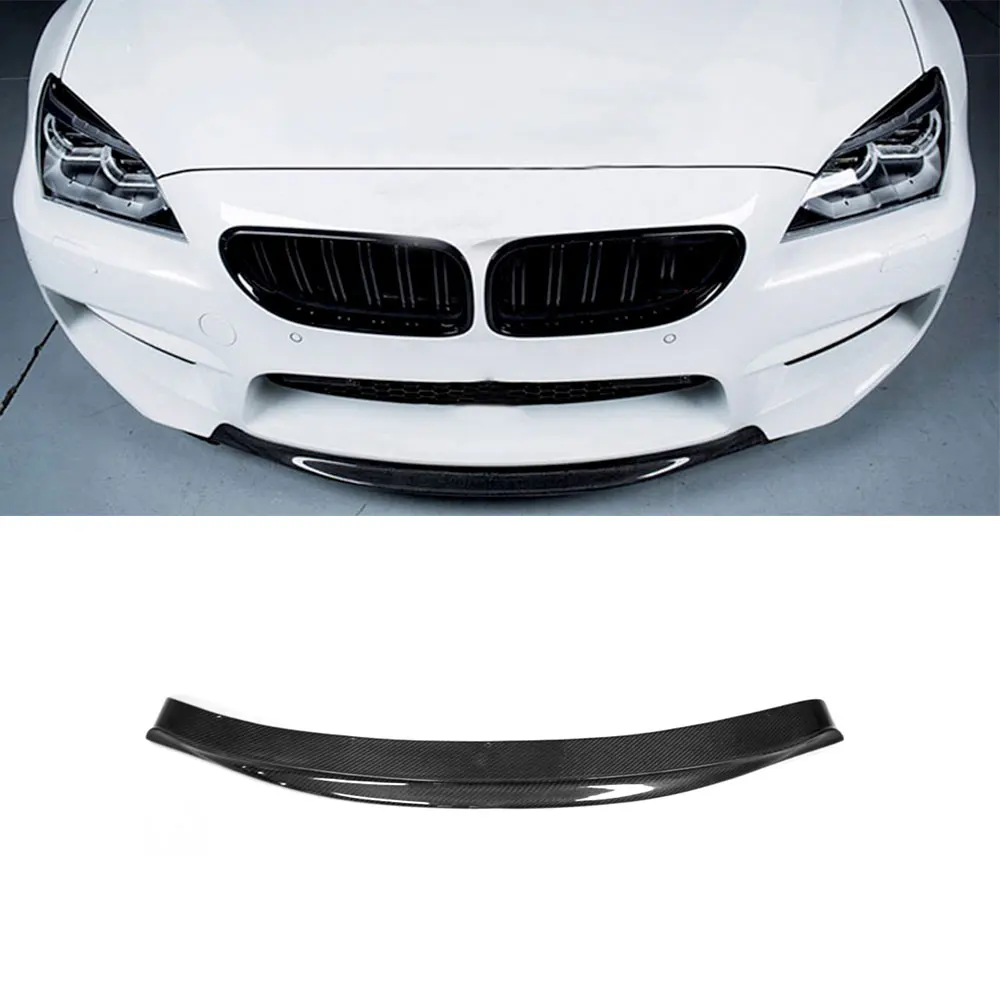 VACOMUL Carbon Fiber Front Bumper Lip Spoiler for BMW 6 Series F06 F12 F13 M6 2013 - 2018 Front Lip Chin Spoiler Car Styling FRP