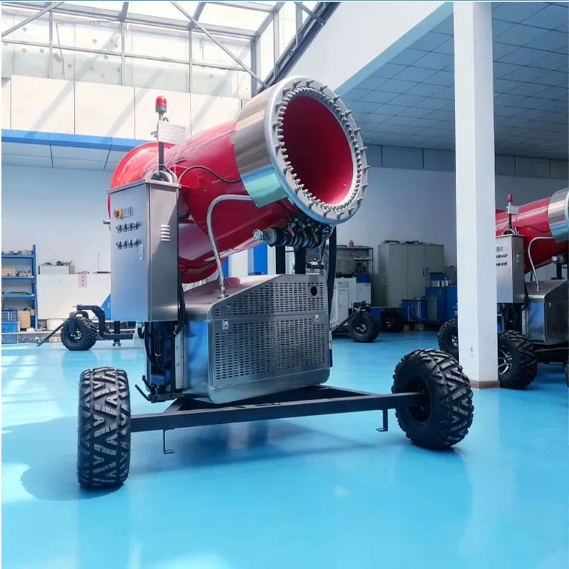 Large Scale Snow Cannon Ski Resort Artificial Snow Machine Snowmaker Outdoor Snow Spraying Equipment For Winter Sports Park