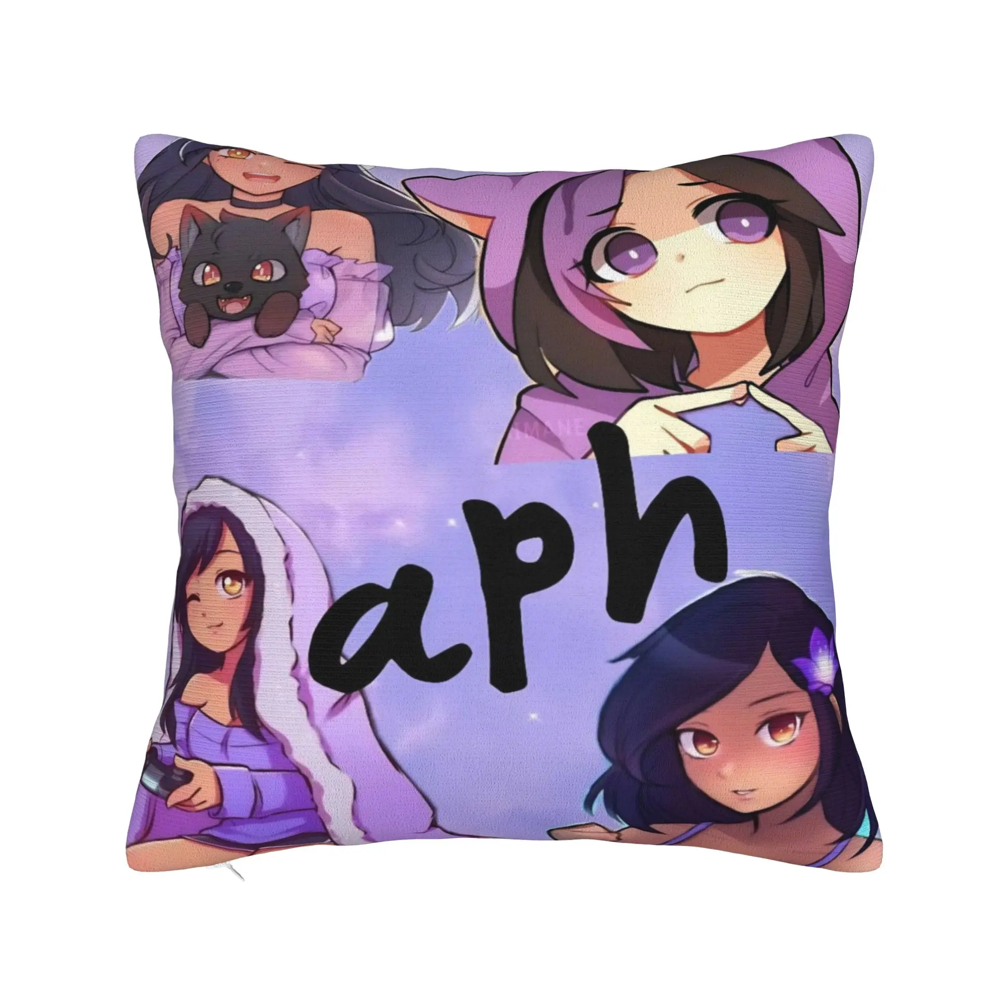 Decorative Pillowcases A-Aphmau Cartoon Merchandise Seat  Throw Pillow Case Cover Zipper Multiple Sizes