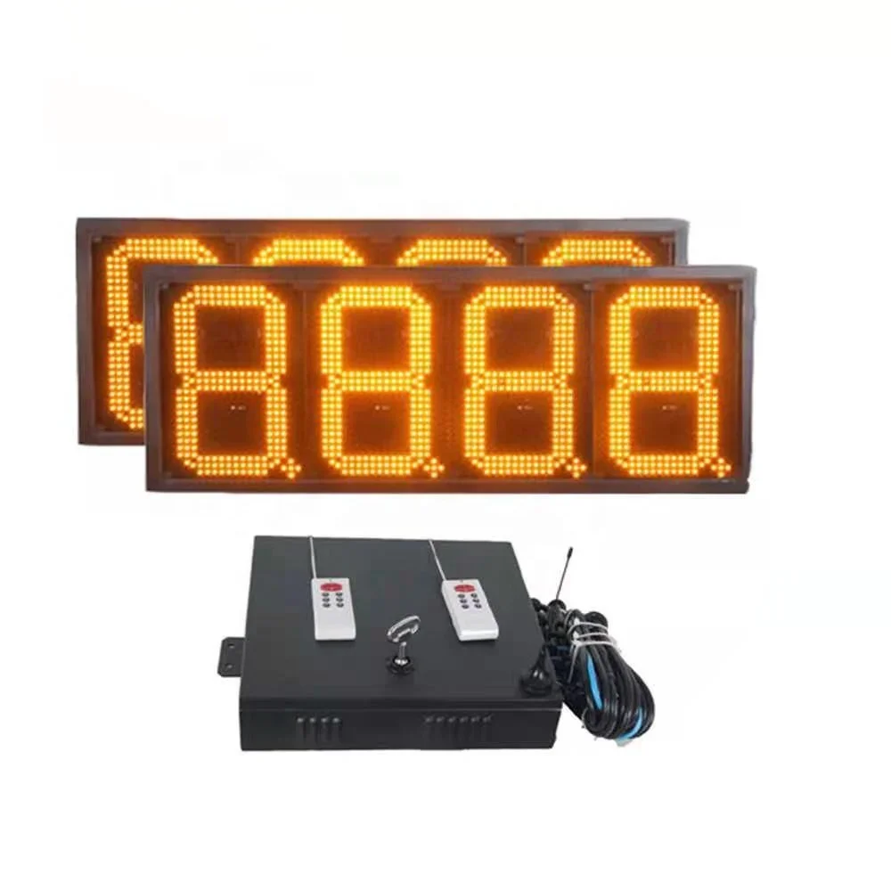 Directly Factory Waterproof LED Gas Price Sign Display Green Color  Remote Gas Station LED Digital Price Sign