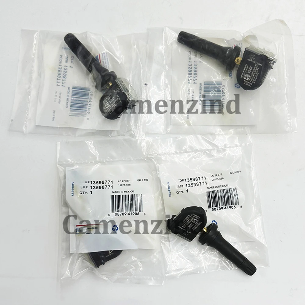 

4 шт. 13598771 13598772 13516164 ДЛЯ 2018 2019 2020 2021 2022 2023 CHEVROLET EQUINOX CADILLAC 315 МГц ДАТЧИК ДАВЛЕНИЯ В ШИНА TPMS