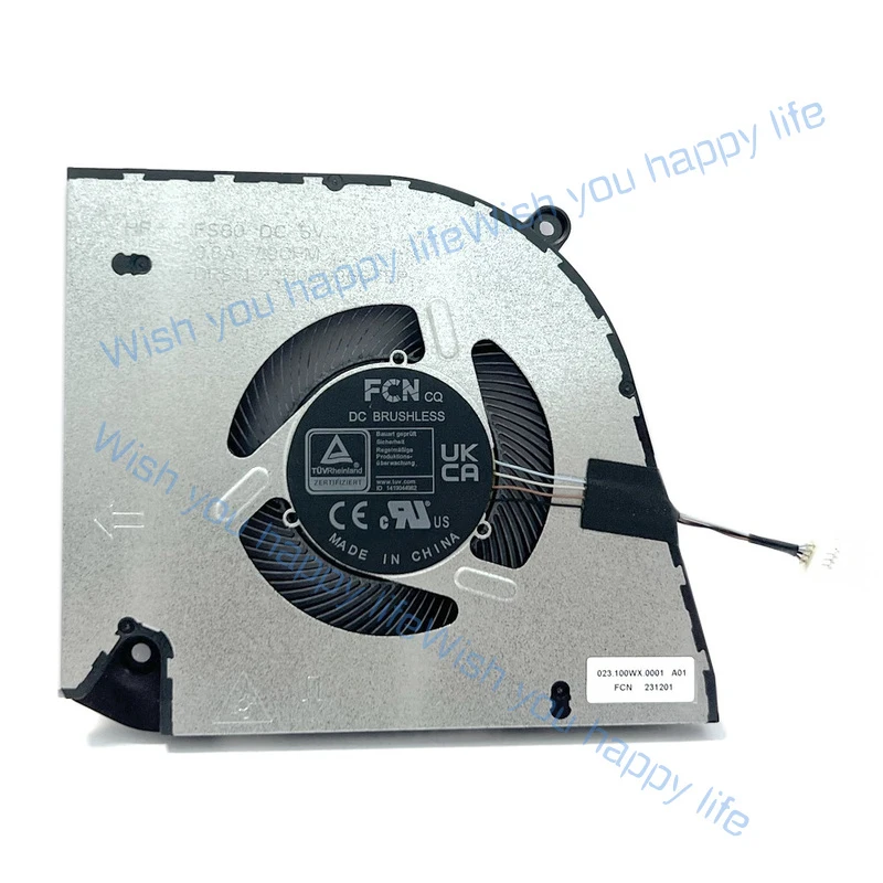L... Laptop CPU Cooling Fan Replacement For DELL Inspiron 14 Plus 7440 5V FS80 0WG5N2