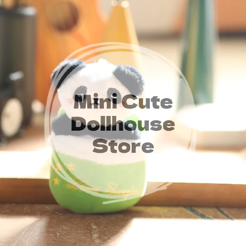 Bezaubernde Kindergeburtstagsgeschenk Panda Plüschpuppe Cartoon Hausschuhe Ragdoll Stofftier Schlüsselanhänger Anhänger Rucksack Hängedekoration