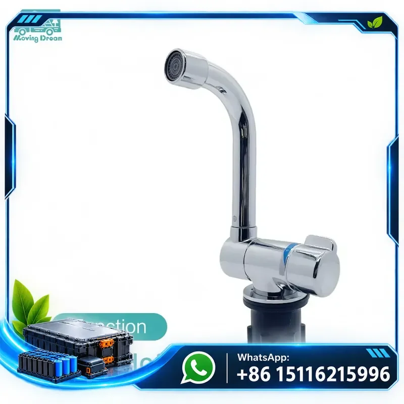 360 degree rotating folding RV faucet, brass chrome hot and cold mixed faucet, suitable for kitchens, boats, yachts, campers,